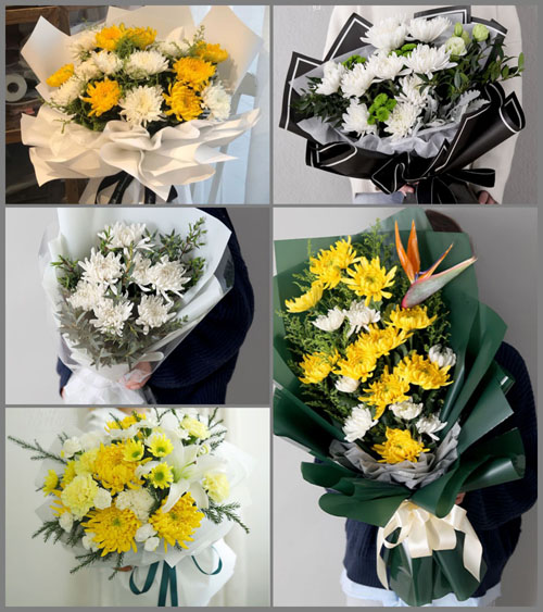 福建漳州平和县长乐乡南庭村白事花束代送